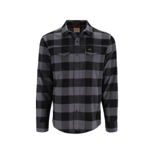 SIMMS Men's Gallatin Flannel Shirt Slate Buffalo Check XL