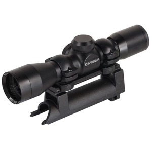 Barska Compact Contour SKS Rifle Scope 4x 32mm Duplex Reticle with SKS Mount and Rings Matte - Barska