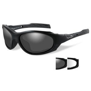 Wiley X XL-1 Advanced Changeable Series Shooting Glasses Matte Black Frame Smoke and Clear Lenses - Wiley X