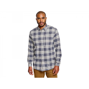 ORVIS Men's Flat Creek Tech Long Sleeve Shirt Snow/Carbon 2XL