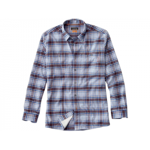 ORVIS Men's Flat Creek Tech Long Sleeve Shirt Blue Fog Large