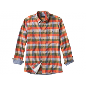 ORVIS Men's Flat Creek Tech Long Sleeve Shirt Tarragon XL