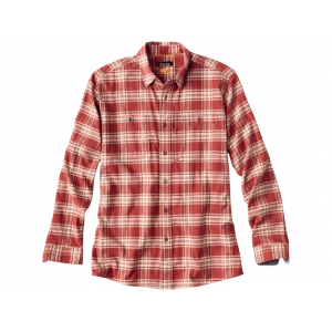 ORVIS Men's Flat Creek Tech Long Sleeve Shirt Russet XL