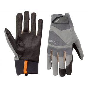 ORVIS Men's Pro LT Waterproof Leather Hunting Gloves Granite Medium