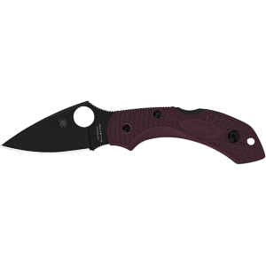 Spyderco Dragonfly 2 Sprint Run Pocket Knife 2.28" Drop Point CTS PD#1 Black Blade Fiberglass Reinforced Nylon (FRN) Handle Burgundy - Spyderco