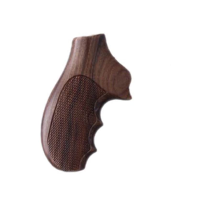 Hogue Fancy Hardwood Grips with Finger Grooves Ruger SP101 Checkered Pau Ferro - Hogue