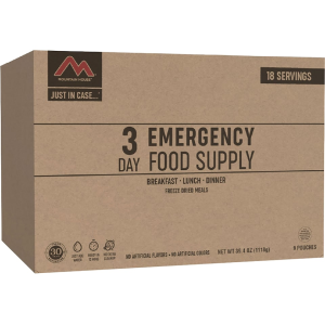 Just in Case 3-Day Emergency Kit Freeze Dried Food 18 Serving