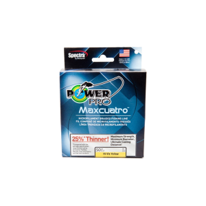 POWER PRO Maxcuatro Braided Fishing Line 80lb 500yd Hi-Vis Yellow