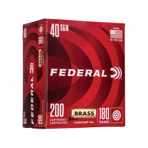 eral Champion 40 S&W 180 Grain Full Metal Jacket Box Of 200 Ammo