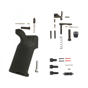 AR-STONER Duty Customizable Lower Parts Kit with Magpul Magazine Release Button and MOE K2 Grip Black - Ar-Stoner