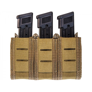 HIGH SPEED GEAR NTOA Duty Triple Pistol Taco Pistol Magazine Pouch Nylon Coyote Brown