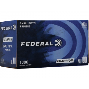 Federal Small Pistol Primers #100 Box of 1000 (10 Trays of 100) - Federal Premium