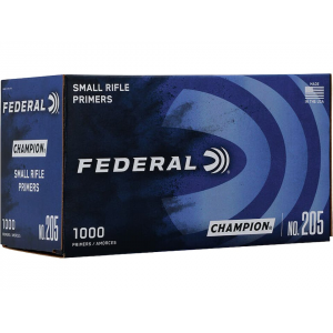 Federal Small Rifle Primers #205 Box of 1000 (10 Trays of 100) - Federal Premium