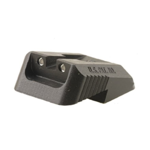 Kensight Defensive 1911 Rear Night Sight Novak LoMount Cut Steel Black Recessed Blade with Green Tritium Dots - Kensight