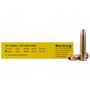 falo Bore 45-70 Government 350 Grain Barnes Triple-Shock X Solid Hollow Point Lead Free Box Of 20 Ammo