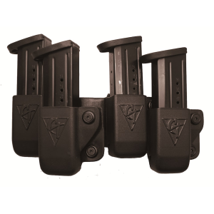 COMP-TAC Beltfeed 4 Magazine Pouch Right Hand HK P30, P30L, VP9, 40, P2000 Kydex Black