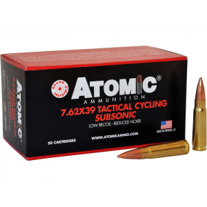 mic Tactical Cycling Subsonic 7.62x39mm 220 Grain Jacketed Hollow Point Box Of 50 Ammo