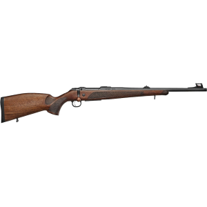 CZ 600 Lux Bolt Action Rifle 308 Winchester 20" Black Threaded Barrel Black Frame Walnut Field Stock
