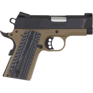 Colt Defender 45 ACP Pistol 3" Barrel 7+1 Round Black Slide Black/Gray Grip Flat Dark Earth Frame - Colt