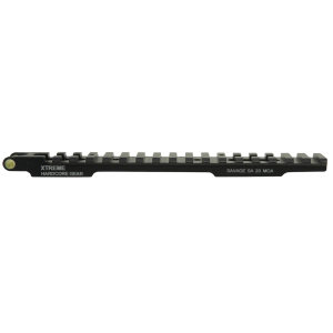 Precision Hardcore Gear Tru Level 1-Piece 20 MOA Elevated Picatinny Scope Base Savage 10 Through 16 Round Rear, Axis Short Action with Integral Bubble Level Matte Black - Precision Hardcore Gear