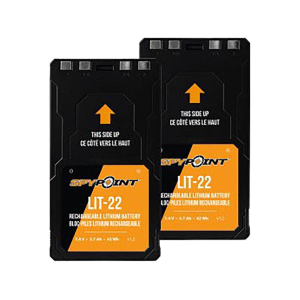 SpyPoint LIT-22 Rechargeable Lithium Trail Camera Battery 2PK