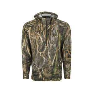 DRAKE Men's Breathelite Quarter Zip Hoodie Mossy Oak Shadow Grass Habitat 2XL