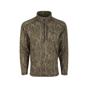 Drake Men's Breathelite Quarter Zip Shirt Mossy Oak Bottomland 2XL - Drake