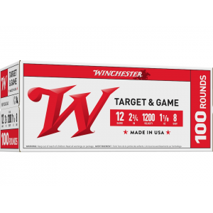 chester Game And Target 12 Gauge 2-3/4 #8 Lead Shot 1-1/8 Oz Case Of 200 (2 Boxes Of 100) Ammo