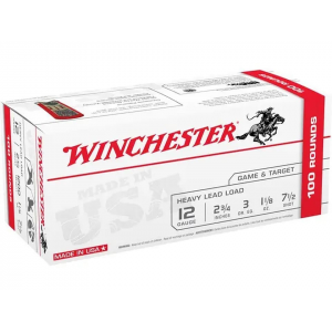 chester Game And Target 12 Gauge 2-3/4 #7-1/2 Lead Shot 1-1/8 Oz Case Of 200 (2 Boxes Of 100) Ammo