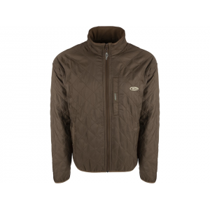 DRAKE Men's Delta Quilted Fleece Lined Jacket Dark Earth XL