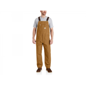 CARHARTT Men's Relaxed Fit Duck Unlined Bibs  Brown 44