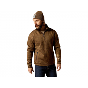 ARIAT Men's Caldwell Sweater Dark Brown Heather 2XL