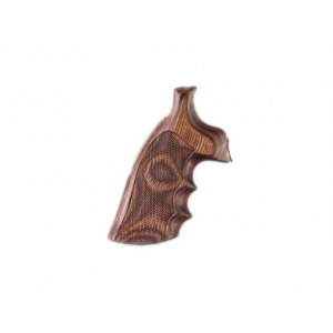 Hogue Fancy Hardwood Grips with Finger Grooves Ruger Blackhawk, Single Six, Vaquero Checkered Rosewood Laminate - Hogue