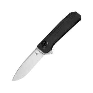 Kizer Brat Pocket Knife 3.5" Drop Point 154CM Satin Blade G-10 Handle Black - Kizer