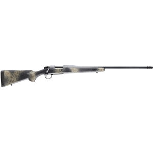 BERGARA B-14 Ridge Wilderness Bolt Action Rifle 6.5 Creedmoor 22" Cerakote Sniper Gray Threaded Barrel Cerakote Sniper Gray Frame Woodland Camo Field Stock