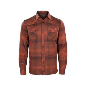 Stone Glacier Men's Timber Butte Long Sleeve Shirt Redstone Plaid Medium