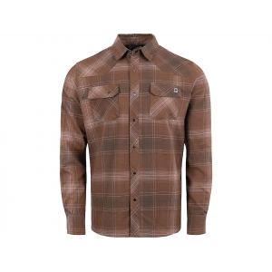 STONE GLACIER Men's Timber Butte Snap Long Sleeve Shirt Muskeg Plaid Large