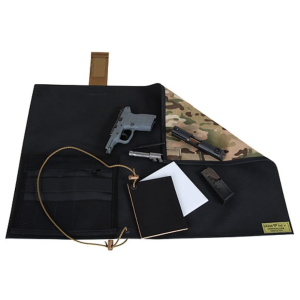 CrossTac Pro Armorer's Gun Cleaning Mat 18" x 24" Nylon and ToughTek Multicam Camo/Black - Crosstac