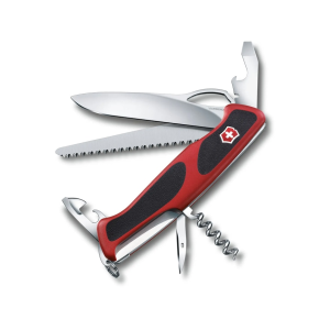 Victorinox Swiss Army Ranger 79 Pocket Knife Drop Point Stainless Steel Polished Blade Polyamide Handle Black/Red - Victorinox Swiss Army