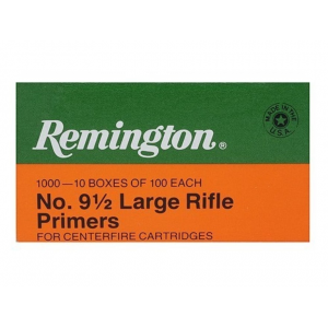 Remington Large Rifle Primers #9-1/2 Box of 1000 (10 Trays of 100) - Remington