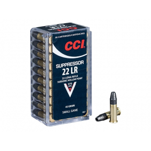  Suppressor 22LR 45 Grain Lead Hollow Point Box Of 500 (10 Boxes Of 50) Ammo