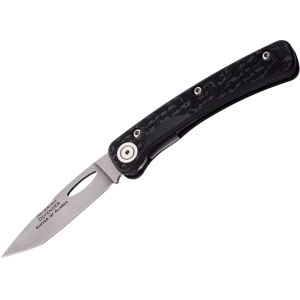 Knives of Alaska Featherlite Defender Pocket Knife 2.75" Tanto Point D2 Bead Blasted Blade SureGrip Handle Black - Knives Of Alaska
