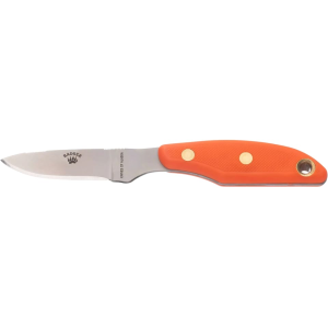 Knives of Alaska Badger Fixed Blade Knife 2.64" Drop Point D2 Satin Blade SureGrip Handle Orange - Knives Of Alaska