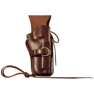 Triple K 114 Cheyenne Western OWB Holster Right Hand Ruger Single Six, Wrangler, Colt New Frontier, Heritage Rough Rider 5.5" Leather Walnut - Triple K