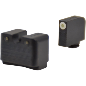 TRUGLO Tritium Pro Sight Set for Glock MOS High Tritium Green with White Front Dot Outline