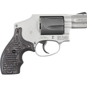 Hogue Bantam Grips for for S&W J-Frame Round Butt G10 Piranha Black and Gray - Hogue