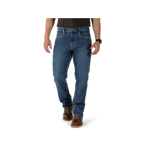 5.11 Men's Defender-Flex Straight Leg Jeans Medium Wash Indigo 38X32