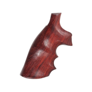 Hogue Fancy Hardwood Grips with Finger Grooves for S&W K, L-Frame Square Butt Rosewood - Hogue