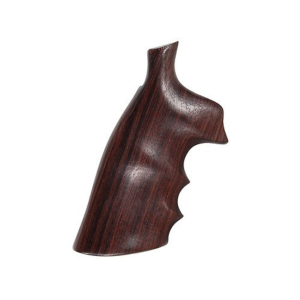 Hogue Fancy Hardwood Grips with Finger Grooves for S&W N-Frame Square Butt Rosewood - Hogue