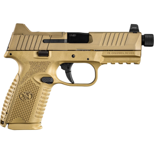 FN 509 Midsize Tactical 9mm Luger Pistol 4.5" Threaded Barrel 24+1 Round Flat Dark Earth
